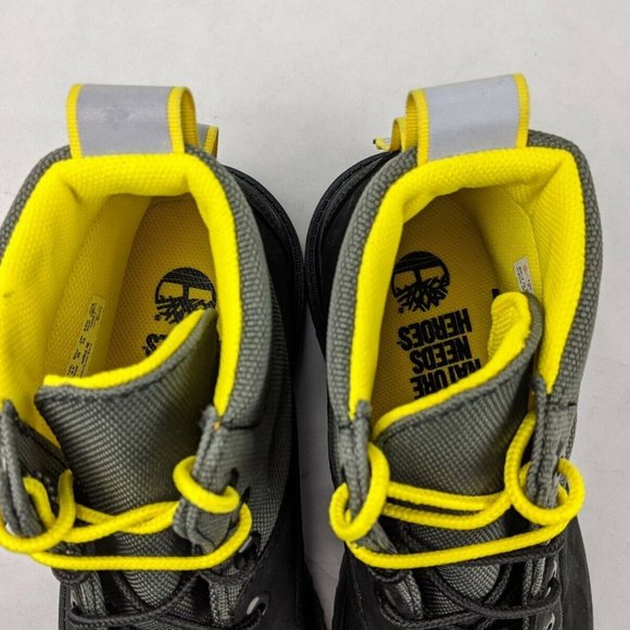 Timberland Rebolt 6 Inch Premium Boot Black Yellow - Picture 7 of 9